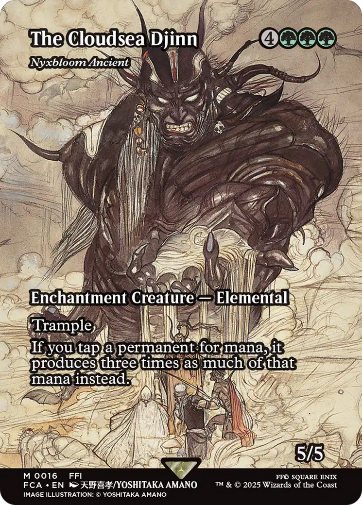 The Cloudsea Djinn - Nyxbloom Ancient (Showcase) [FINAL FANTASY : Through the Ages] | Jomio and Rueliete's Cards and Comics