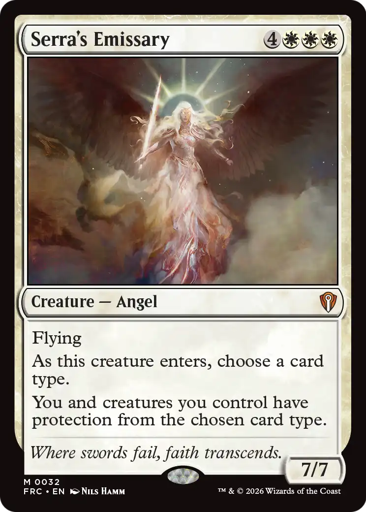 Serra's Emissary [Reality Fracture Commander] | Jomio and Rueliete's Cards and Comics
