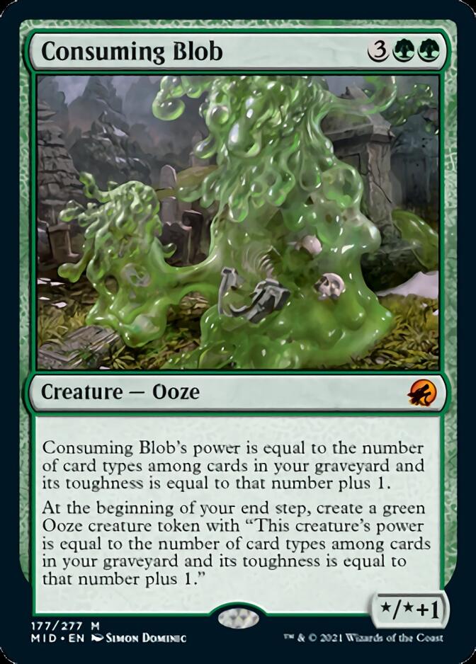 Consuming Blob [Innistrad: Midnight Hunt] | Jomio and Rueliete's Cards and Comics