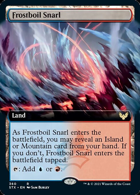 Frostboil Snarl (Extended Art) [Strixhaven: School of Mages] | Jomio and Rueliete's Cards and Comics