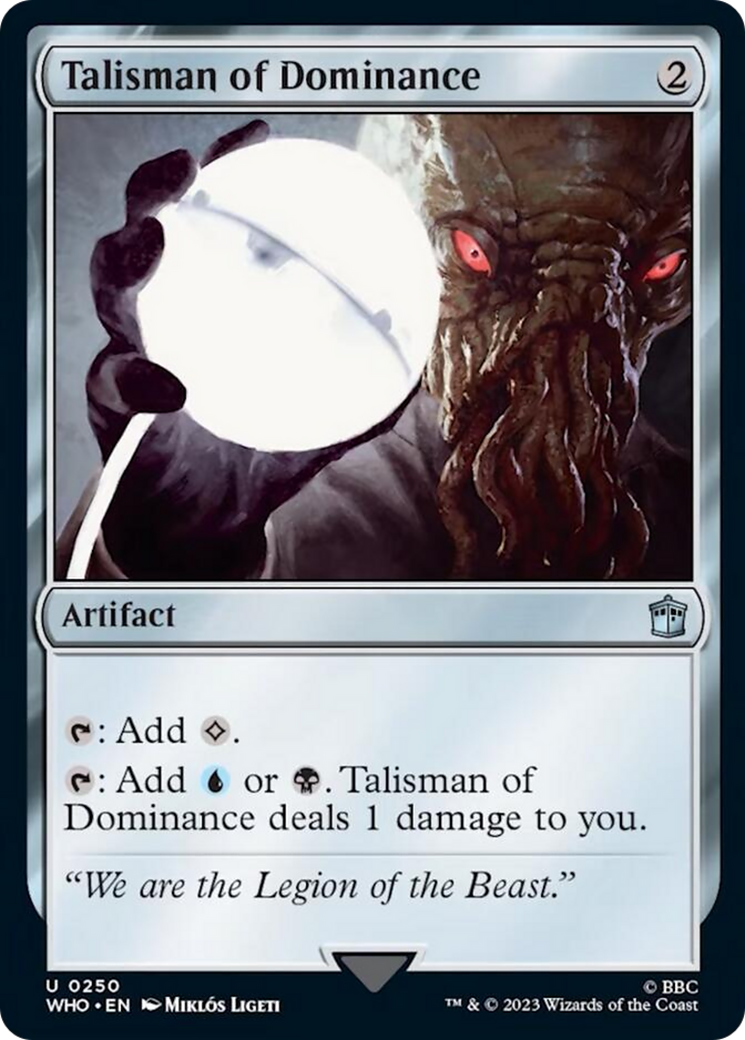 Talisman of Dominance [Doctor Who] | Jomio and Rueliete's Cards and Comics