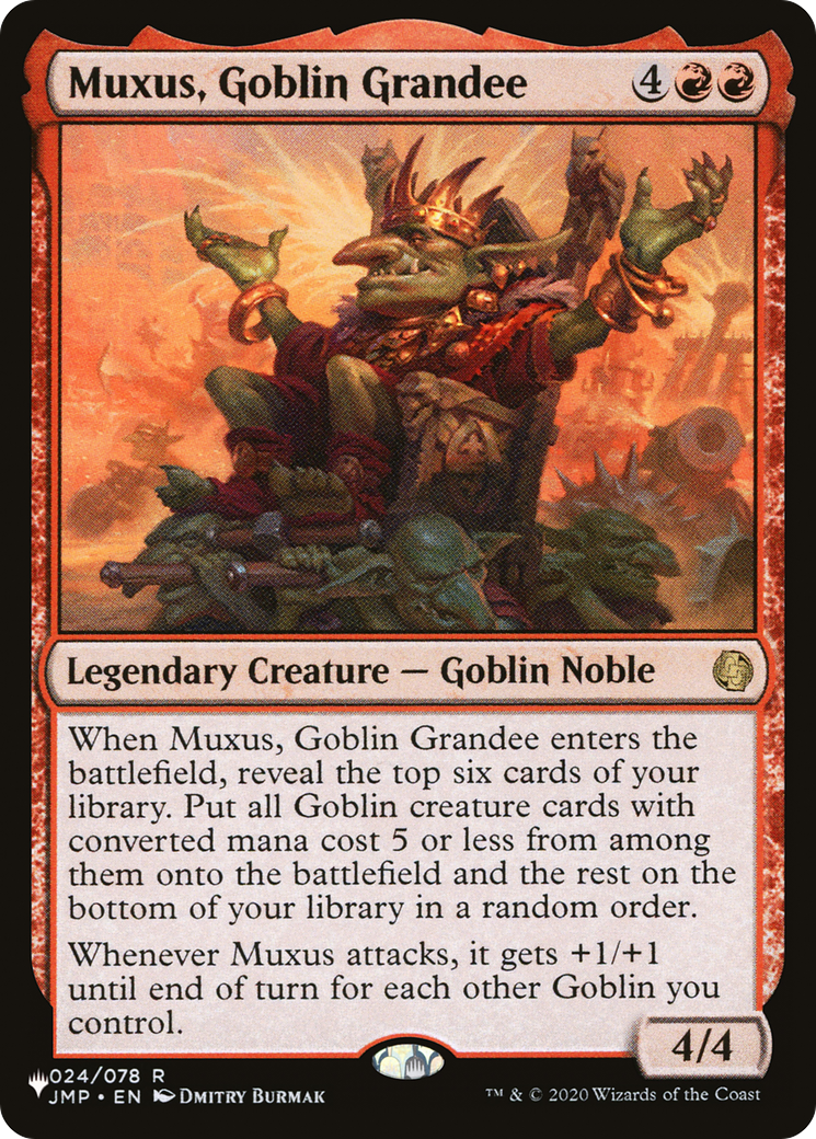 Muxus, Goblin Grandee [The List] | Jomio and Rueliete's Cards and Comics
