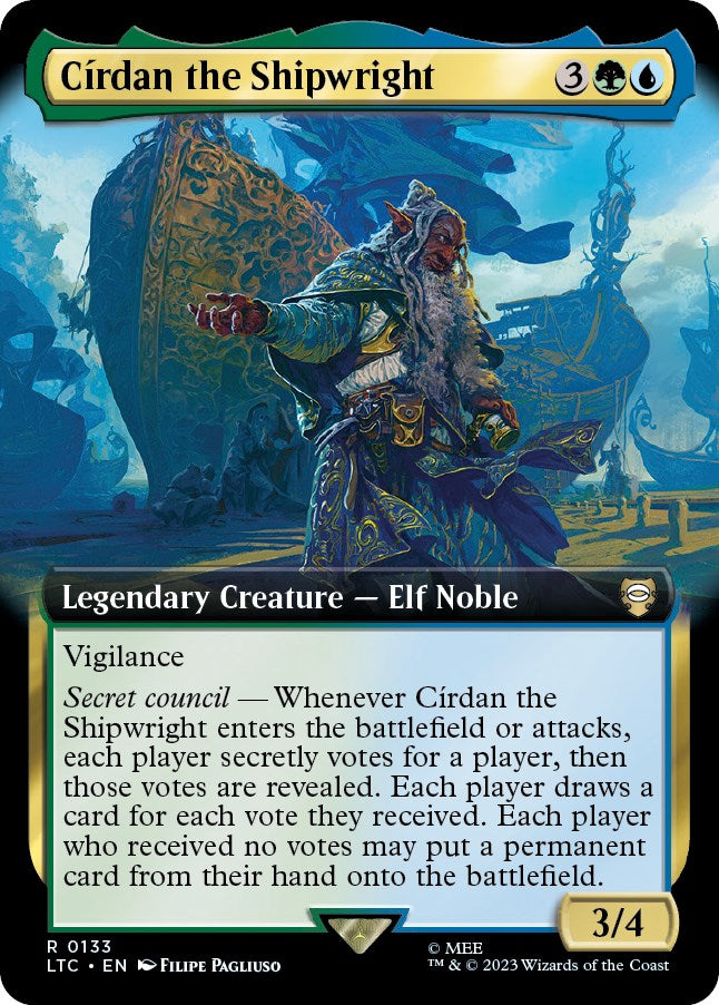 Cirdan the Shipwright (Extended Art) [The Lord of the Rings: Tales of Middle-Earth Commander] | Jomio and Rueliete's Cards and Comics