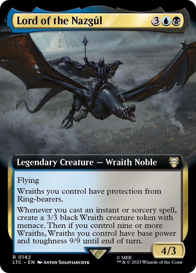 Lord of the Nazgul (Extended Art) [The Lord of the Rings: Tales of Middle-Earth Commander] | Jomio and Rueliete's Cards and Comics
