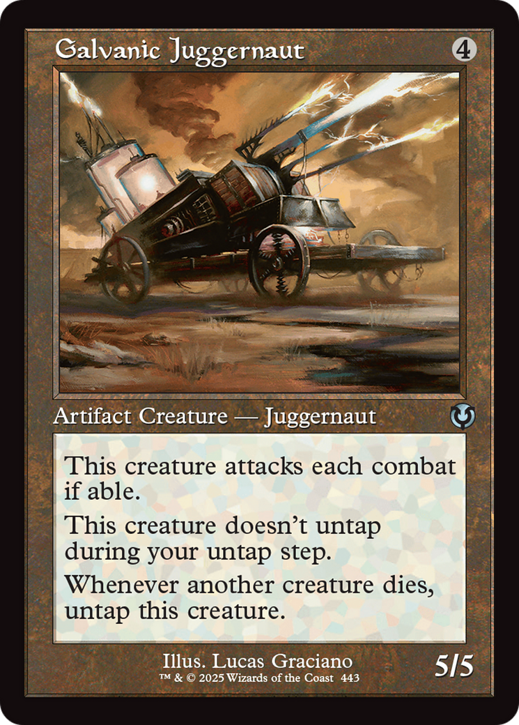 Galvanic Juggernaut (Retro Frame) [Innistrad Remastered] | Jomio and Rueliete's Cards and Comics