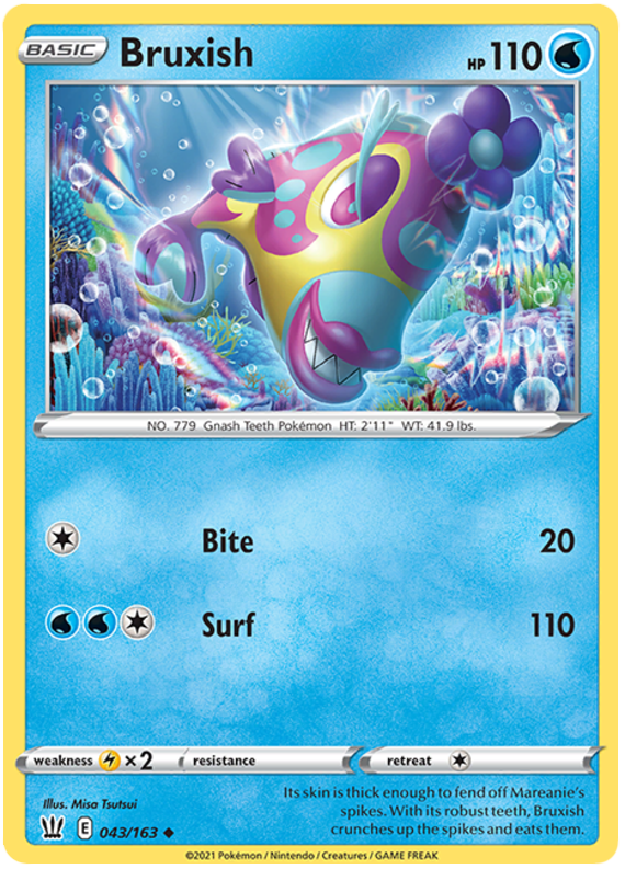 Bruxish (043/163) [Sword & Shield: Battle Styles] | Jomio and Rueliete's Cards and Comics