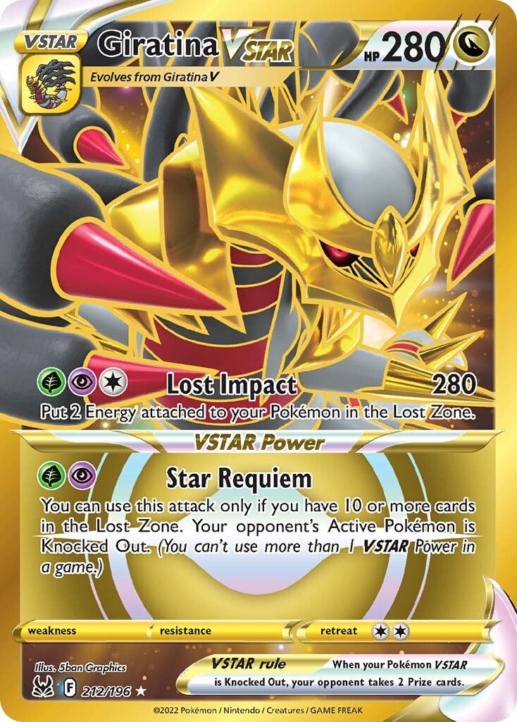 Giratina VSTAR (212/196) [Sword & Shield: Lost Origin] | Jomio and Rueliete's Cards and Comics