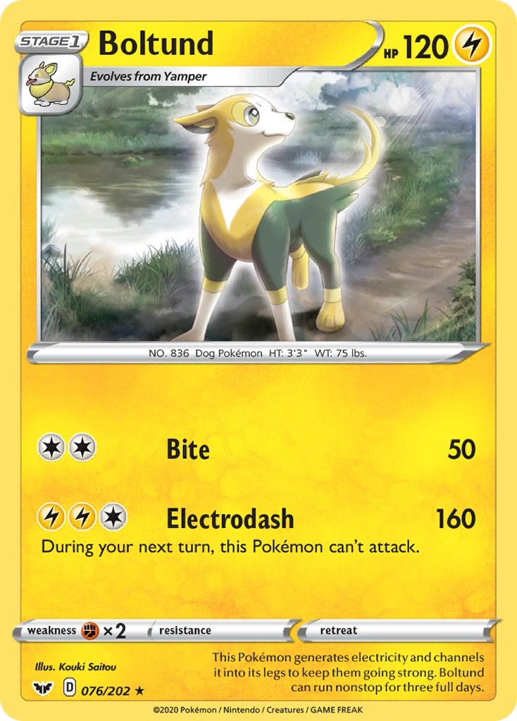 Boltund (076/202) (Theme Deck Exclusive) [Sword & Shield: Base Set] | Jomio and Rueliete's Cards and Comics