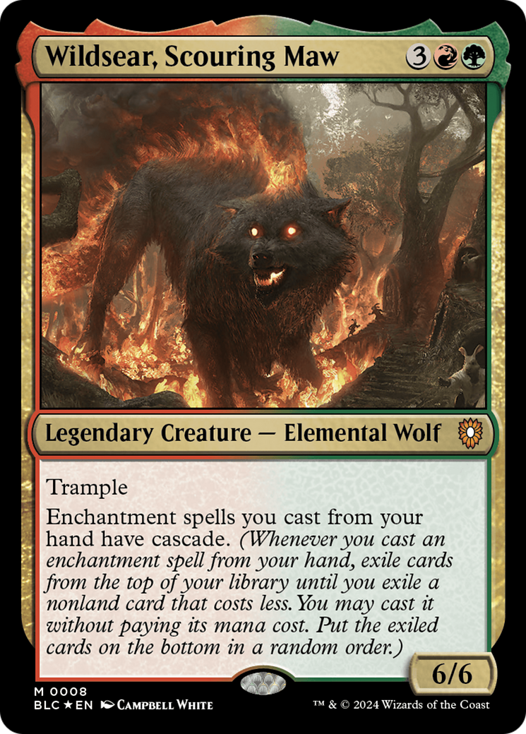 Wildsear, Scouring Maw [Bloomburrow Commander] | Jomio and Rueliete's Cards and Comics