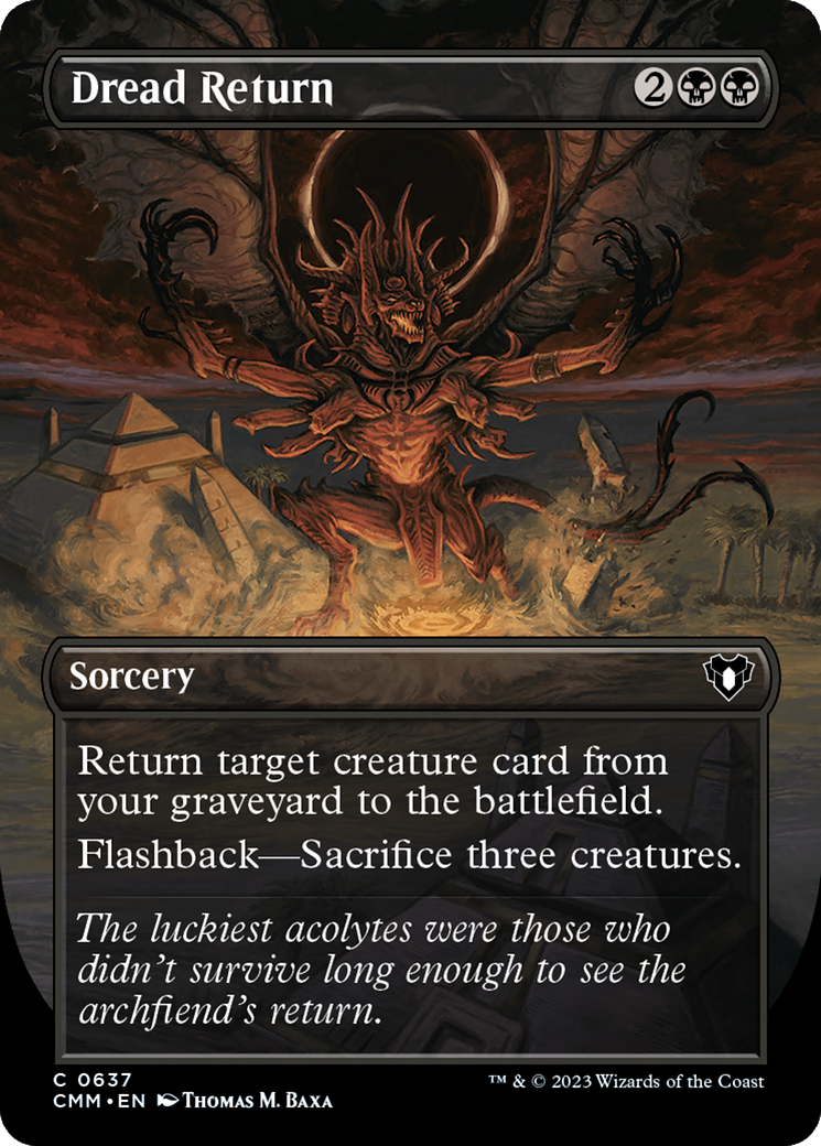 Dread Return (Borderless Alternate Art) [Commander Masters] | Jomio and Rueliete's Cards and Comics