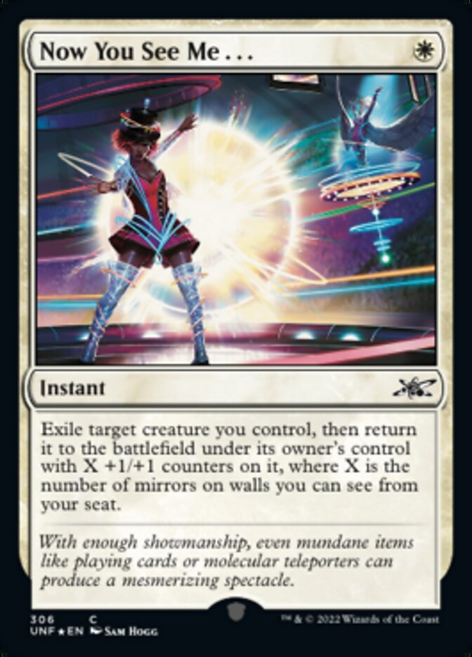 Now You See Me . . . (Galaxy Foil) [Unfinity] | Jomio and Rueliete's Cards and Comics