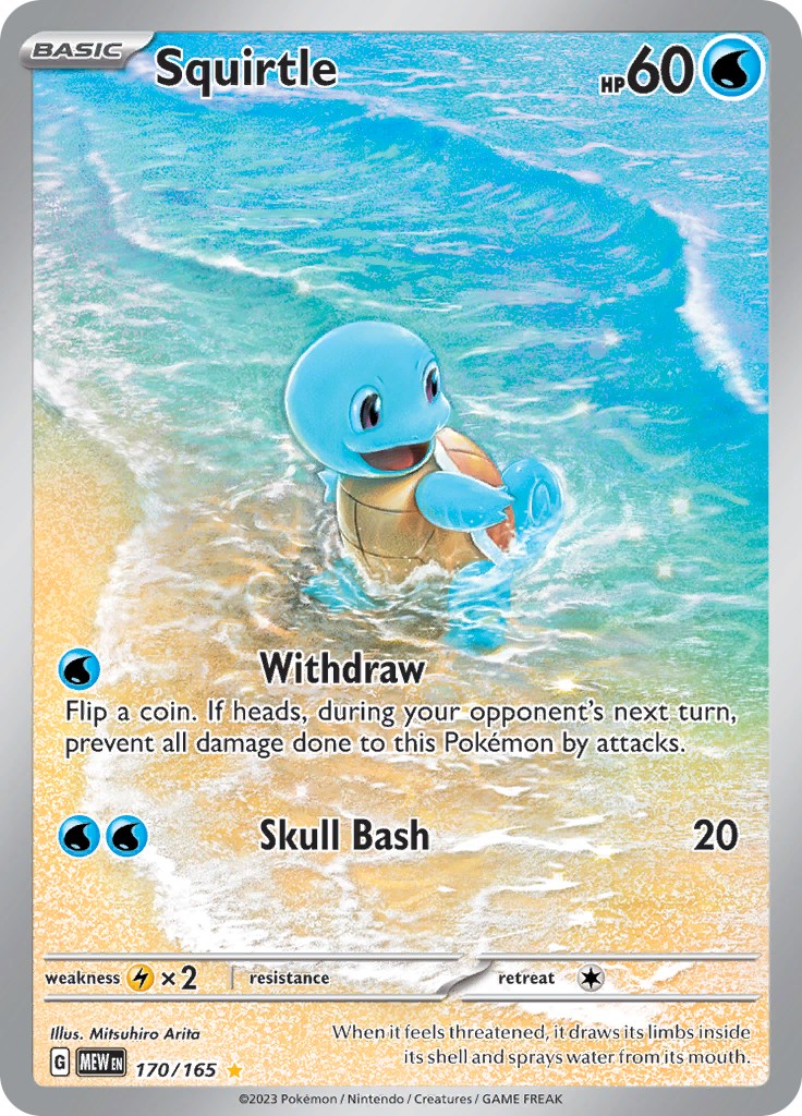 Squirtle (170/165) [Scarlet & Violet 151] | Jomio and Rueliete's Cards and Comics