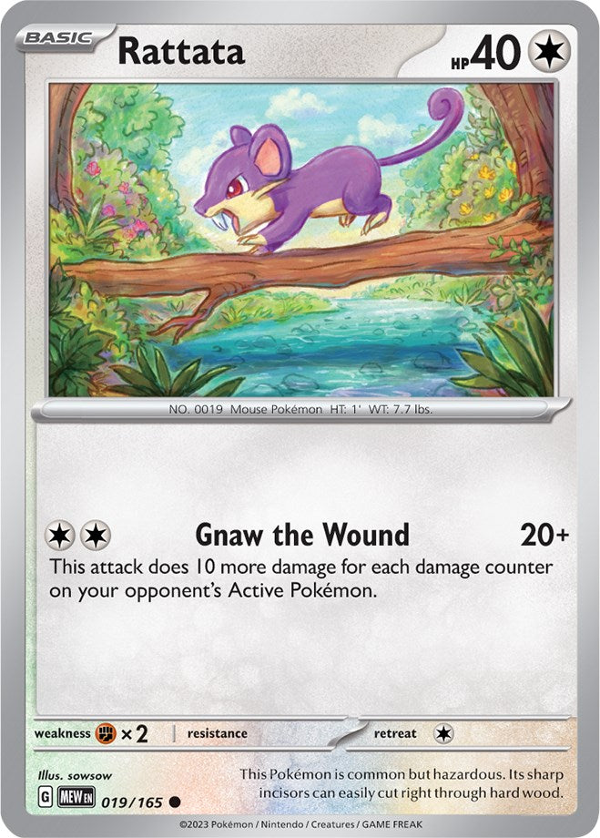 Rattata (019/165) [Scarlet & Violet 151] | Jomio and Rueliete's Cards and Comics