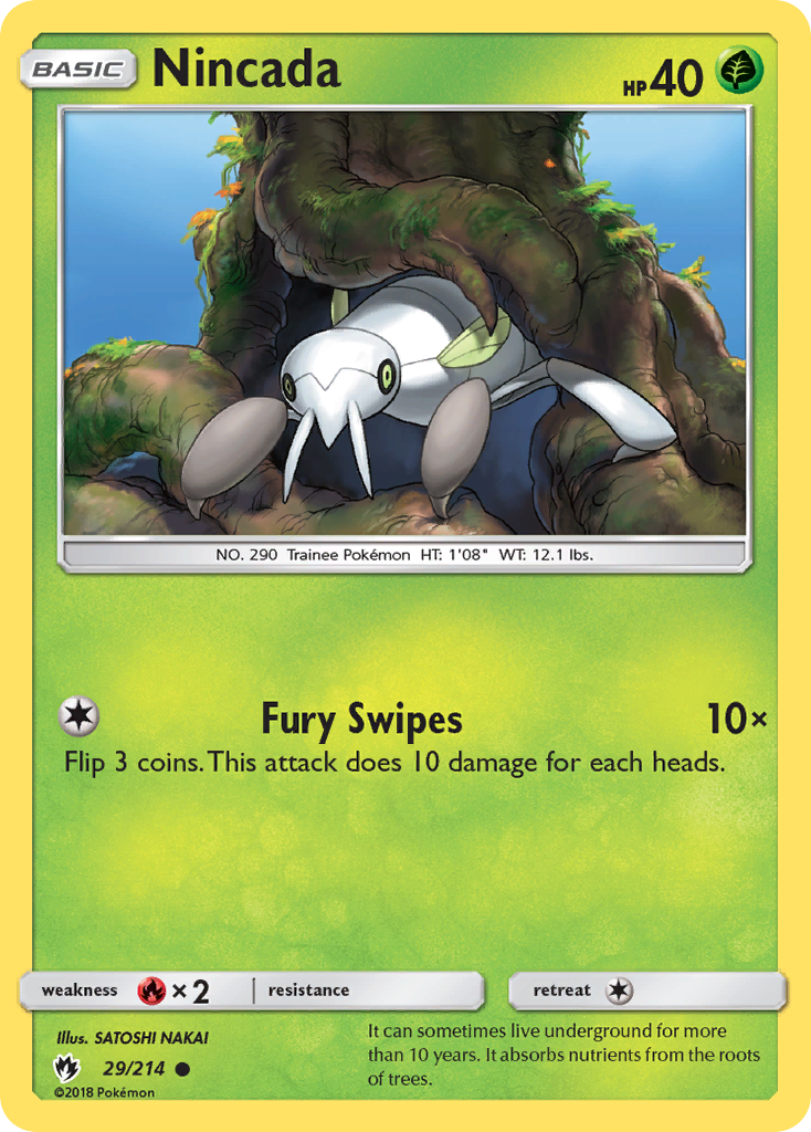 Nincada (29/214) [Sun & Moon: Lost Thunder] | Jomio and Rueliete's Cards and Comics