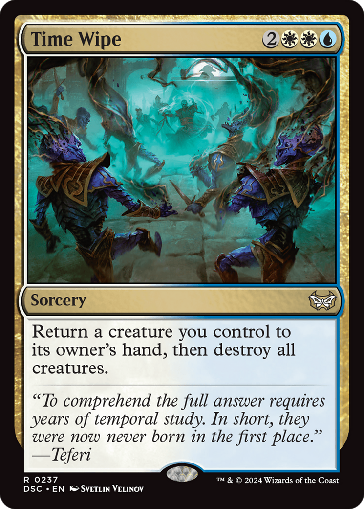 Time Wipe [Duskmourn: House of Horror Commander] | Jomio and Rueliete's Cards and Comics