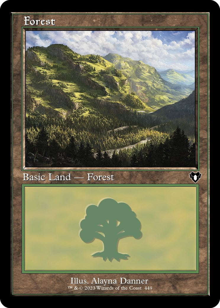 Forest (449) (Retro) [Commander Masters] | Jomio and Rueliete's Cards and Comics
