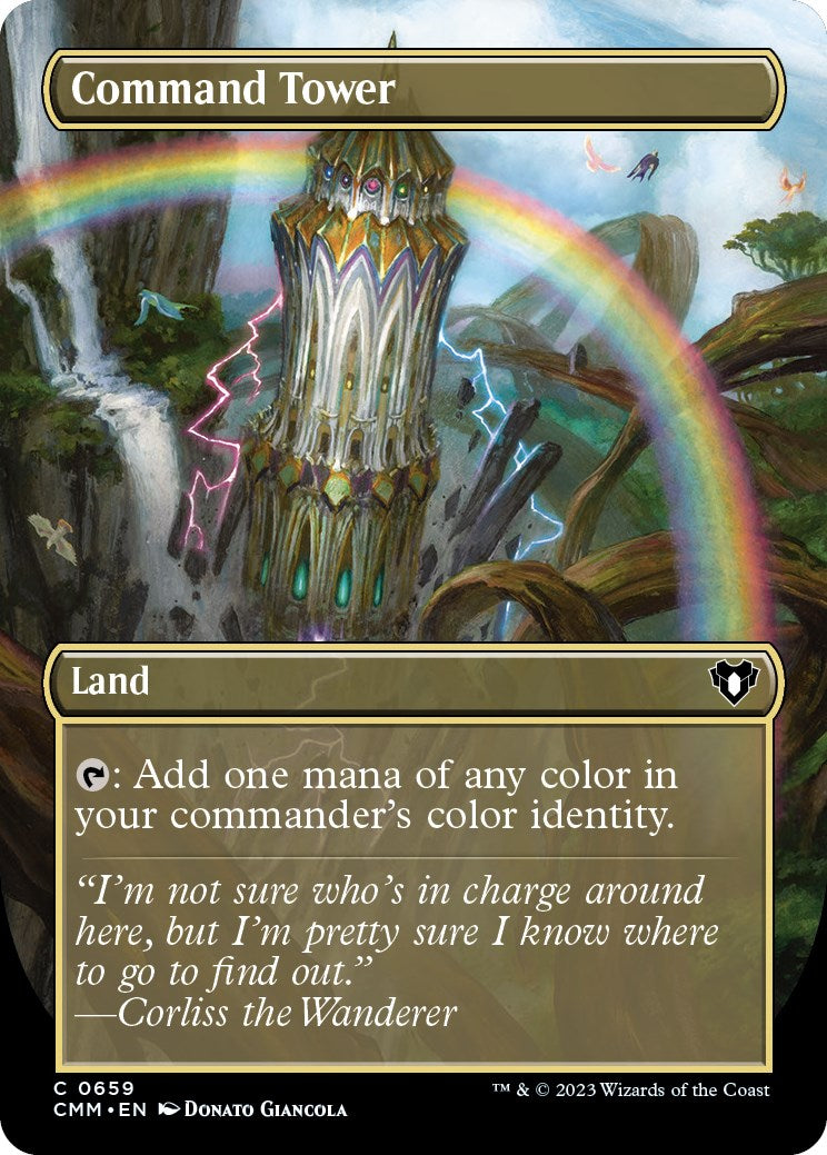 Command Tower (Borderless Alternate Art) [Commander Masters] | Jomio and Rueliete's Cards and Comics