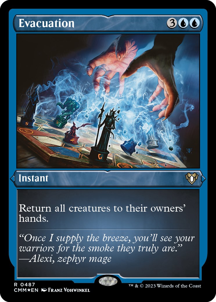 Evacuation (Foil Etched) [Commander Masters] | Jomio and Rueliete's Cards and Comics