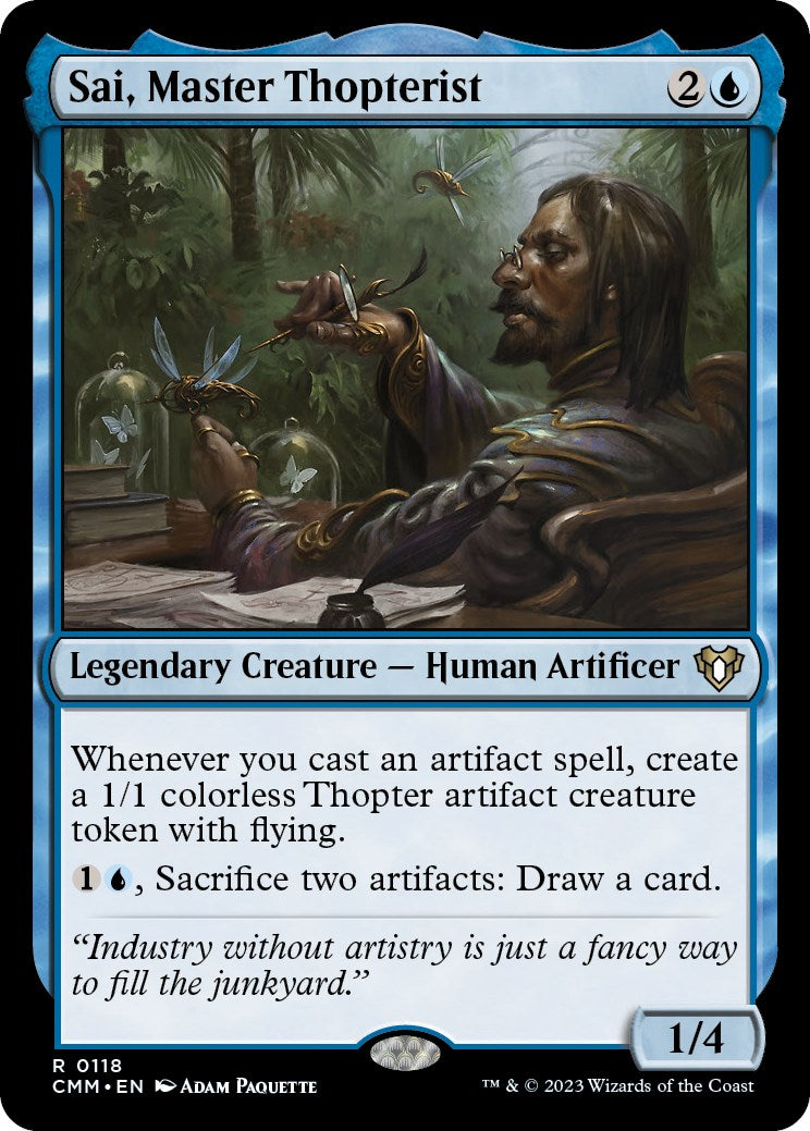 Sai, Master Thopterist [Commander Masters] | Jomio and Rueliete's Cards and Comics
