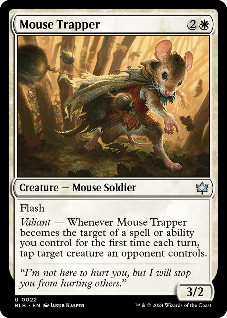 Mouse Trapper [Bloomburrow] | Jomio and Rueliete's Cards and Comics