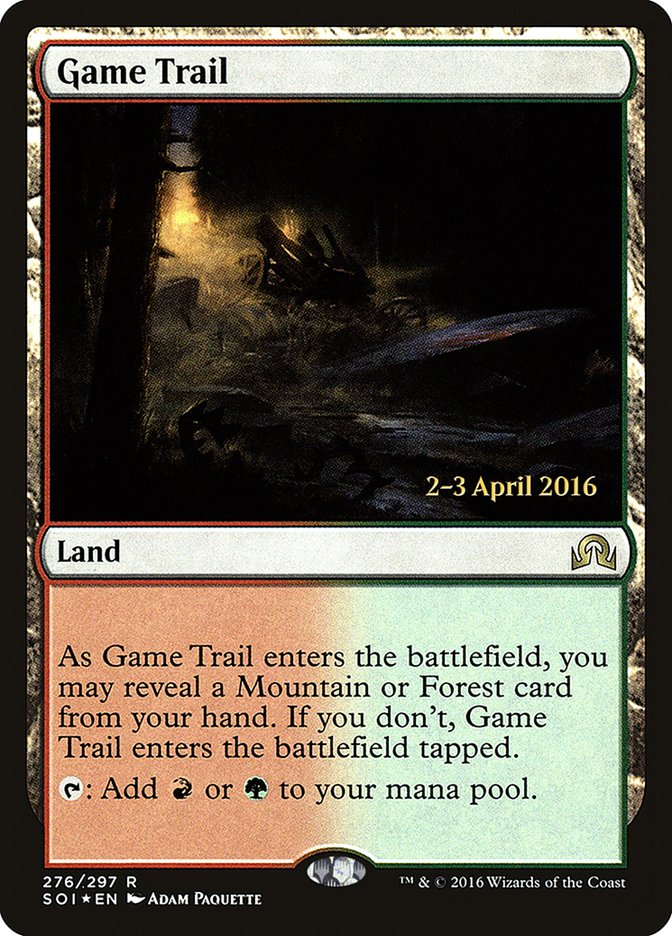 Game Trail [Shadows over Innistrad Prerelease Promos] | Jomio and Rueliete's Cards and Comics