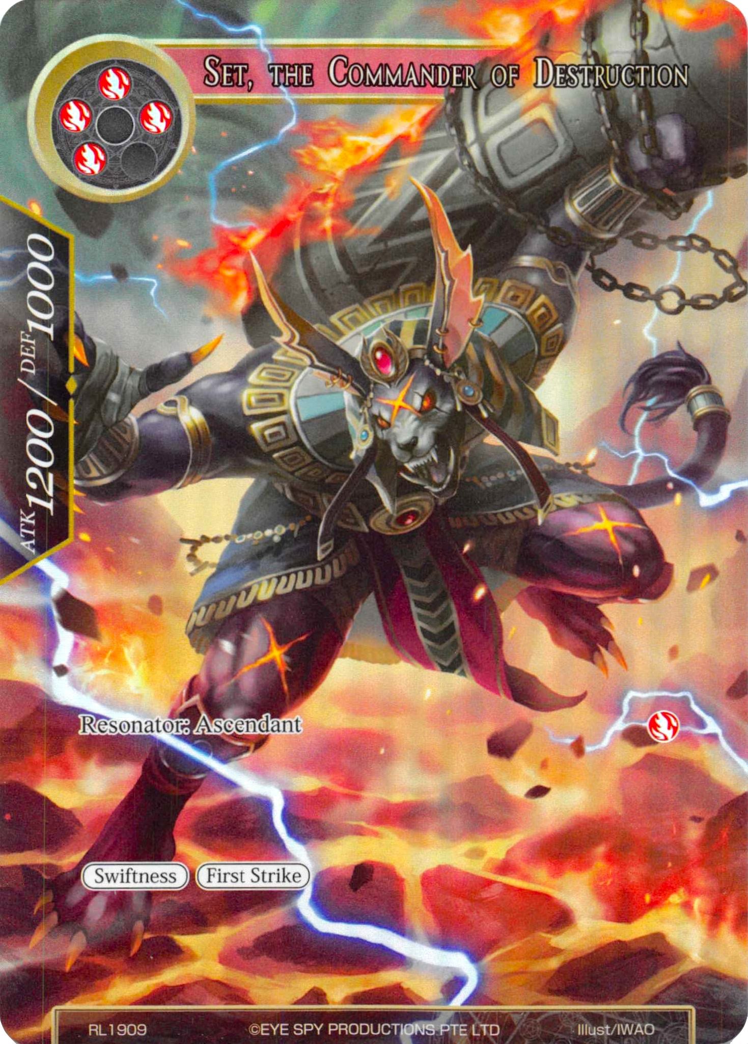 Set, The Commander Of Destruction (RL1909) [Promo Cards] | Jomio and Rueliete's Cards and Comics