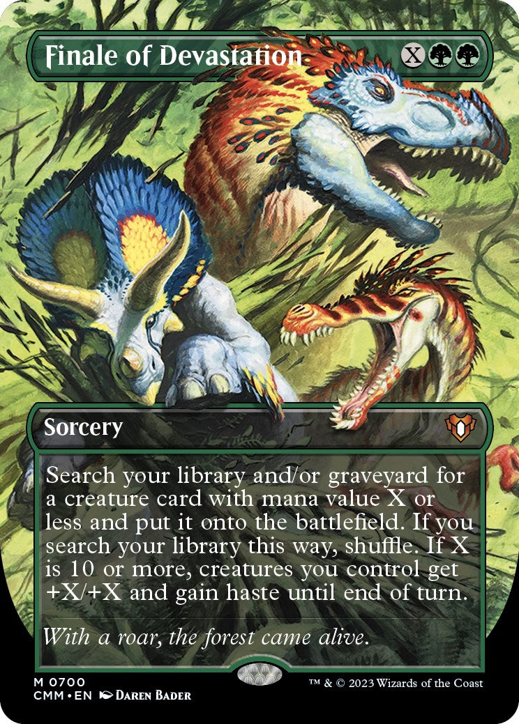 Finale of Devastation (Borderless Alternate Art) [Commander Masters] | Jomio and Rueliete's Cards and Comics