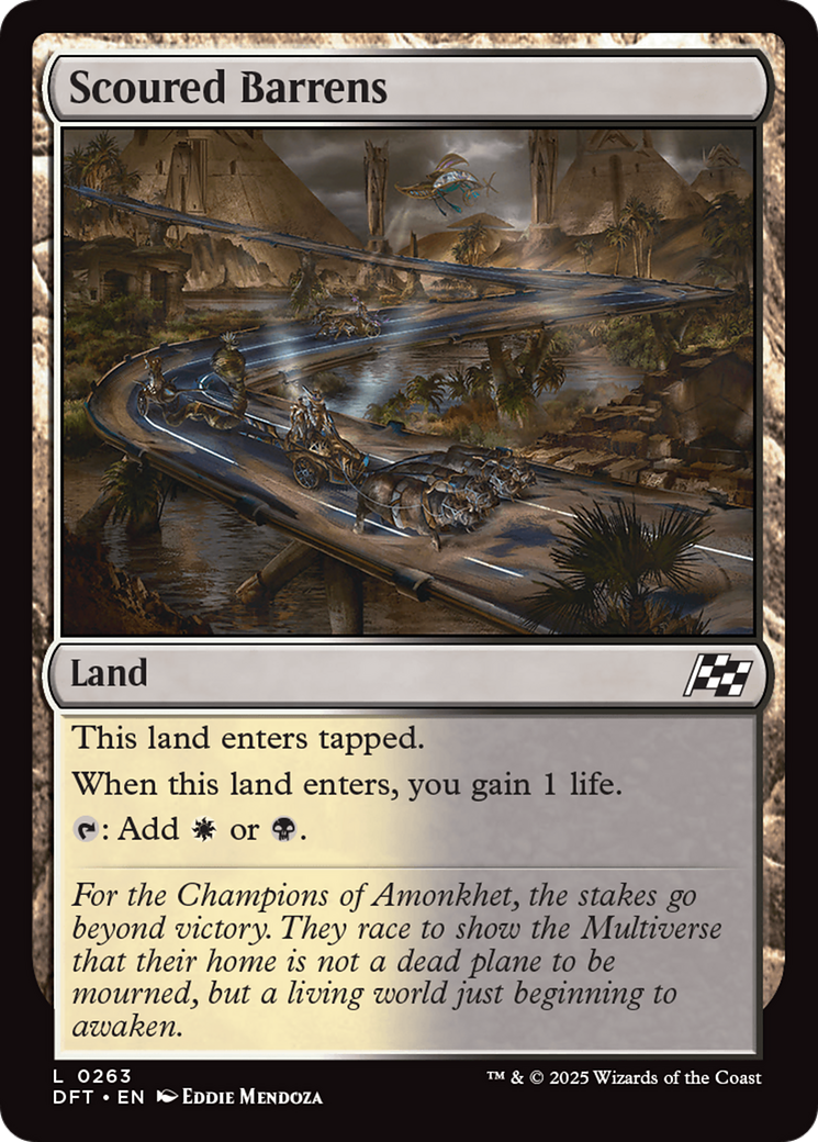 Scoured Barrens [Aetherdrift] | Jomio and Rueliete's Cards and Comics