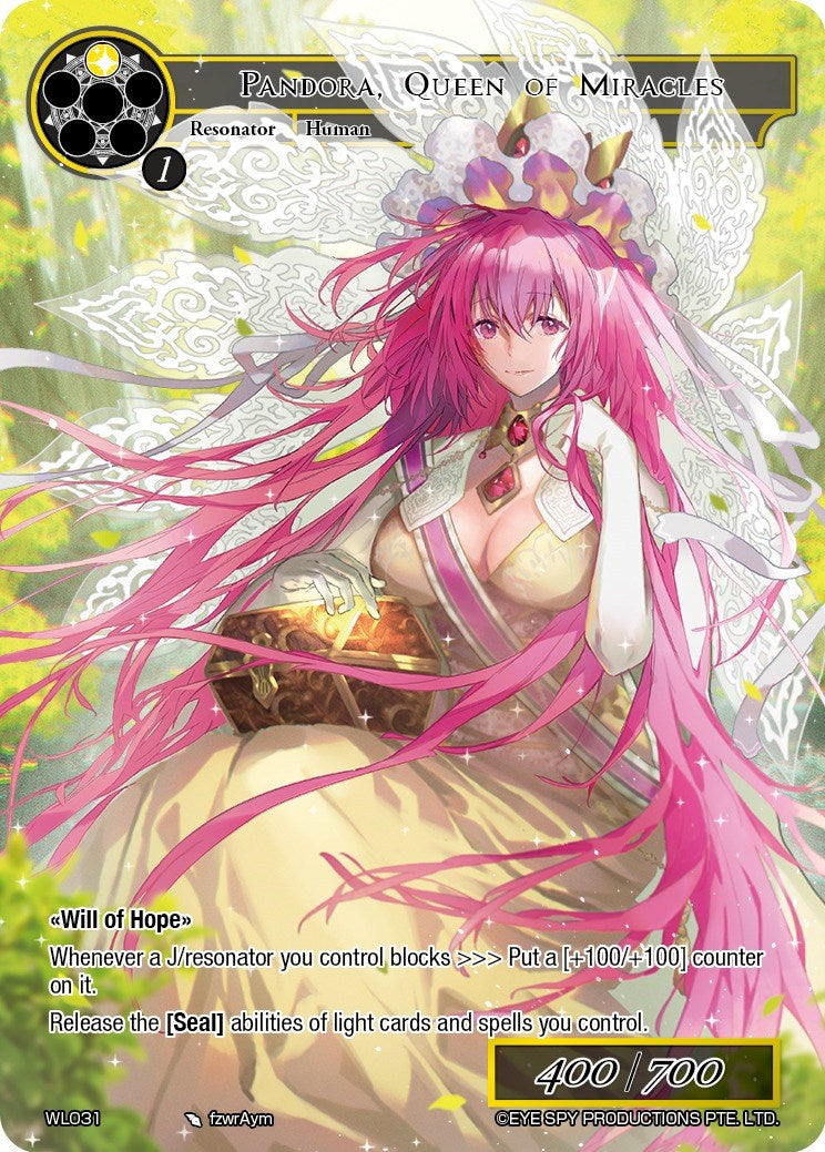 Pandora, Queen of Miracles (WL031) [Promo Cards] | Jomio and Rueliete's Cards and Comics