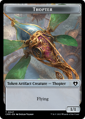 Thopter // Construct (41) Double-Sided Token [Commander Masters Tokens] | Jomio and Rueliete's Cards and Comics