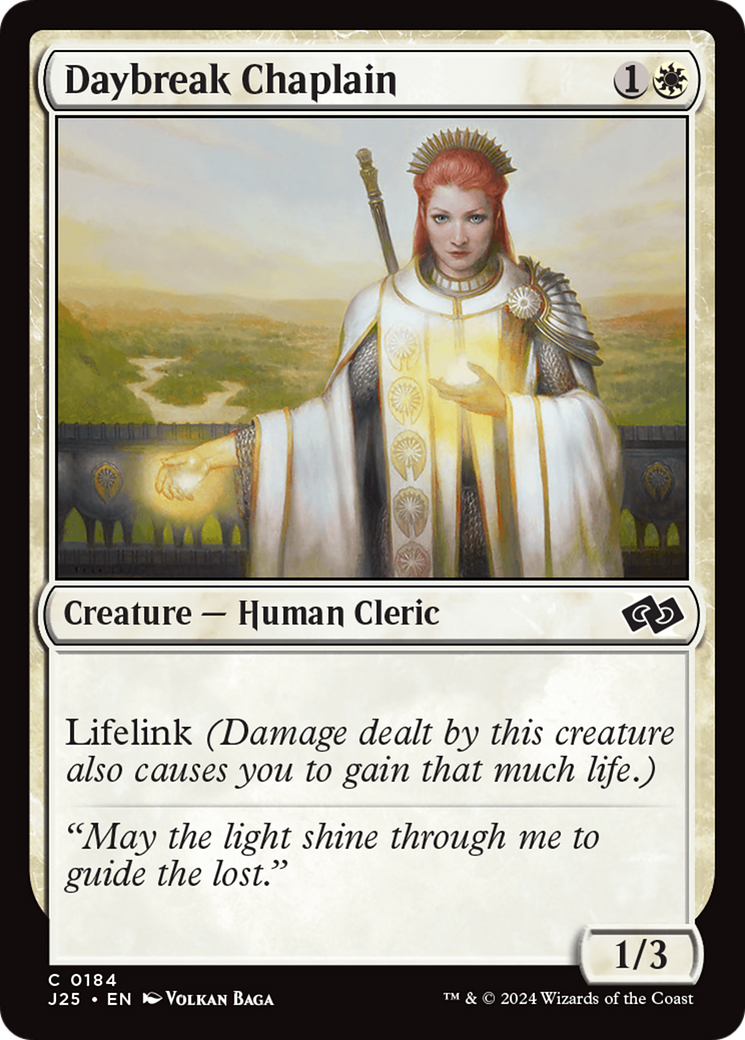 Daybreak Chaplain [Foundations Jumpstart] | Jomio and Rueliete's Cards and Comics