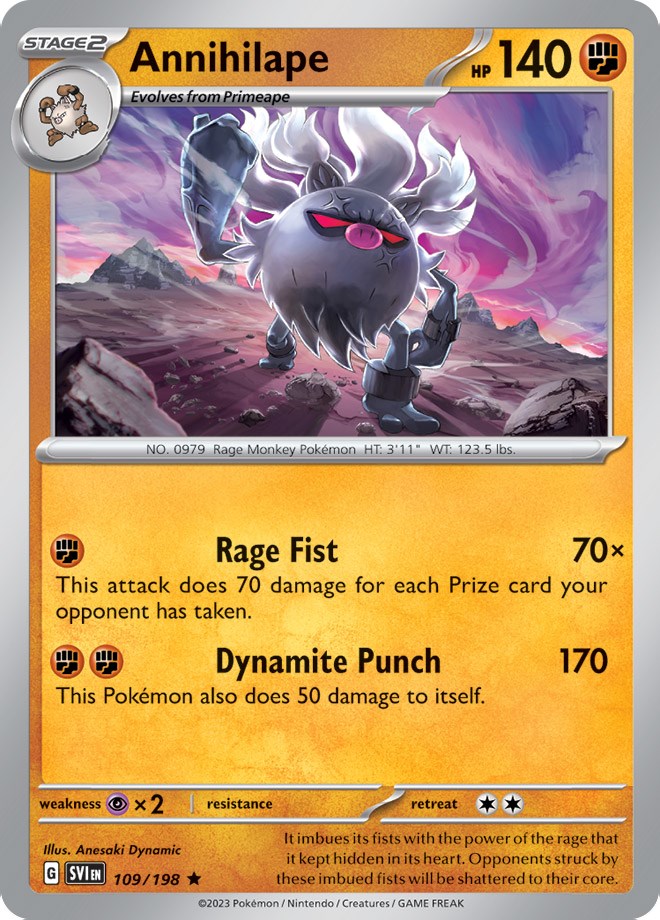 Annihilape (109/198) (Theme Deck Exclusive) [Scarlet & Violet: Base Set] | Jomio and Rueliete's Cards and Comics
