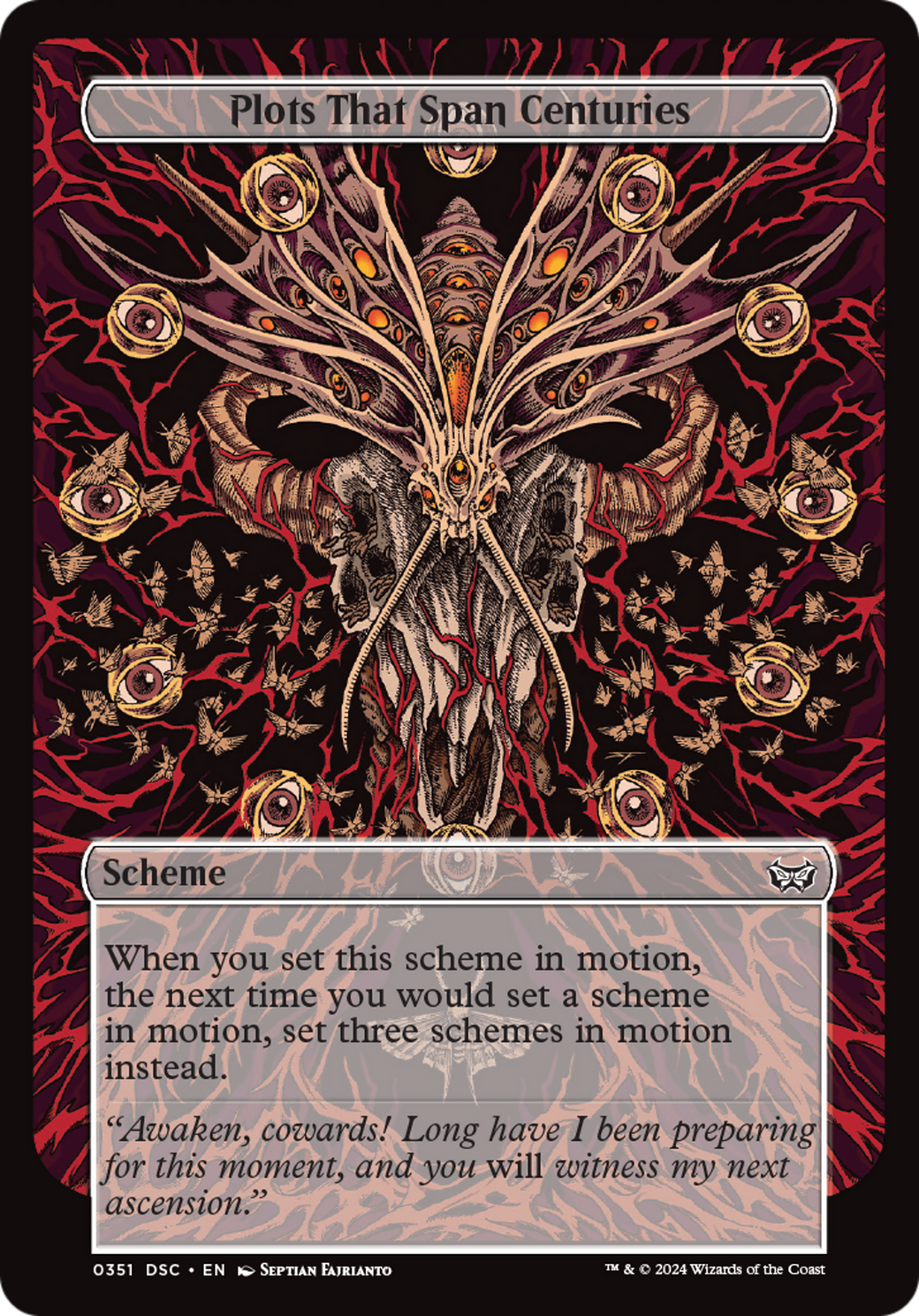 Plots That Span Centuries (Full Art) [Duskmourn: Archenemy] | Jomio and Rueliete's Cards and Comics