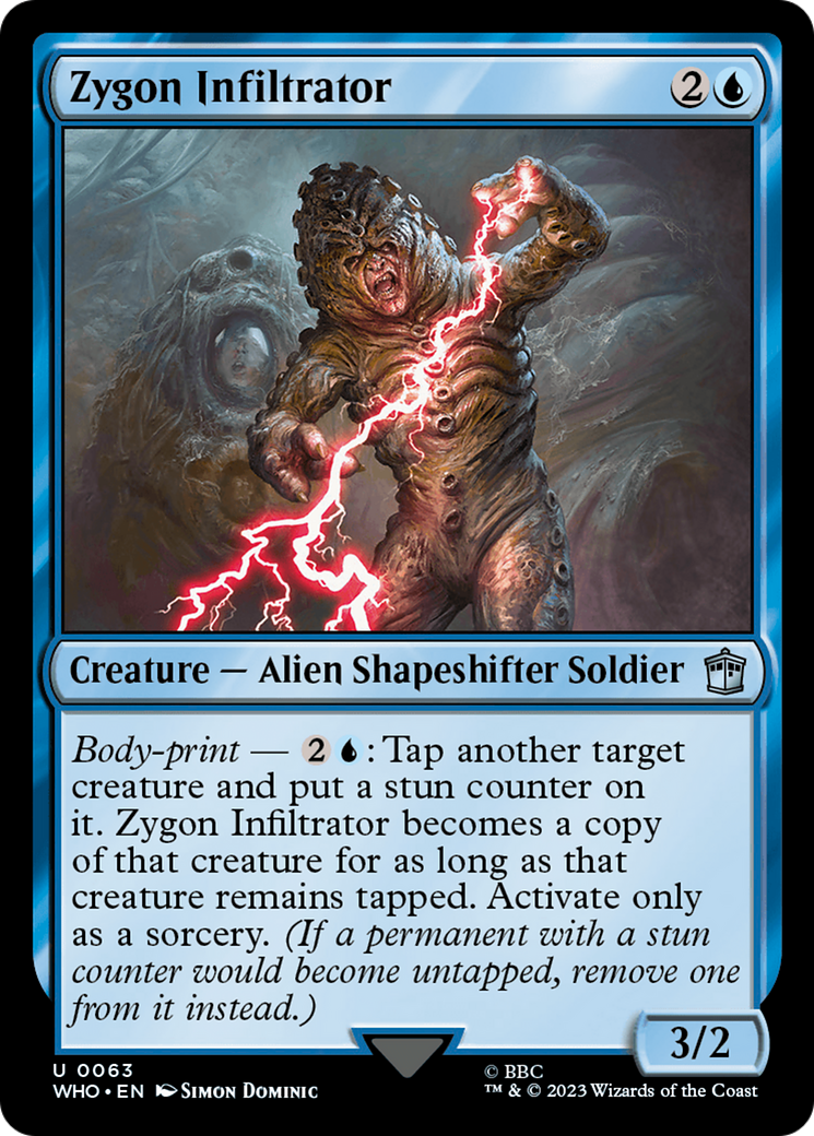 Zygon Infiltrator [Doctor Who] | Jomio and Rueliete's Cards and Comics