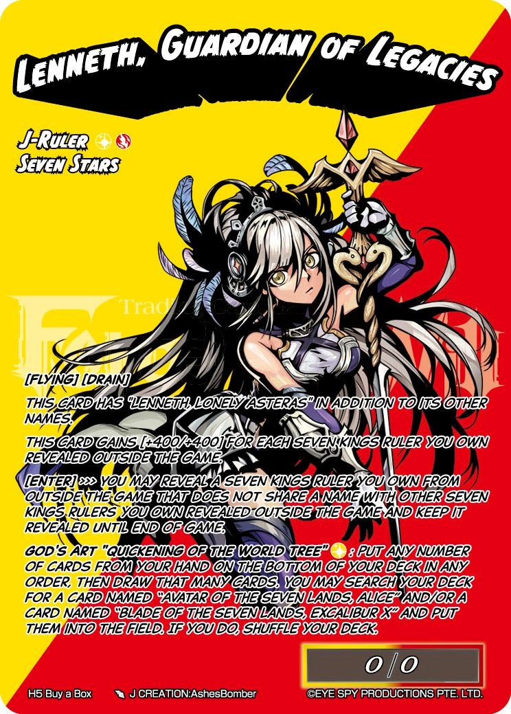 Lenneth, Guardian of Legacies (H5 Buy a Box) [Promo Cards] | Jomio and Rueliete's Cards and Comics