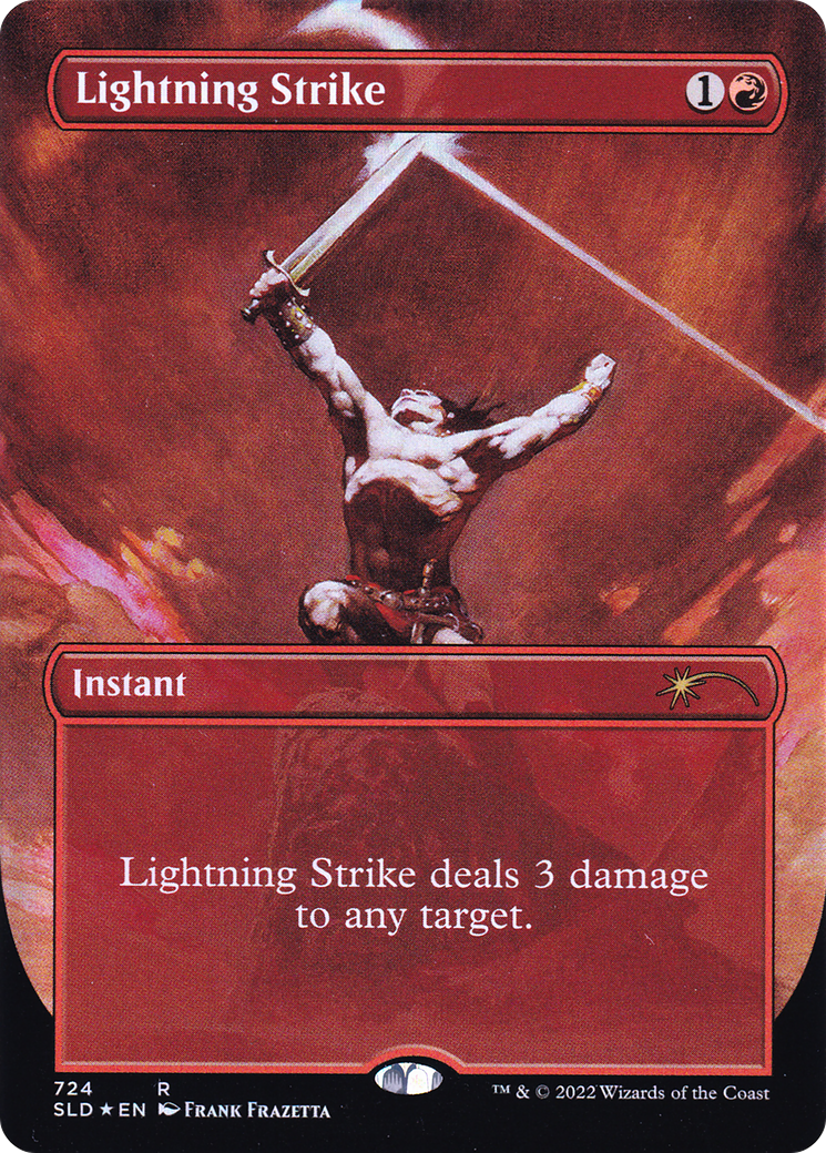 Lightning Strike (Borderless) [Secret Lair Drop Promos] | Jomio and Rueliete's Cards and Comics