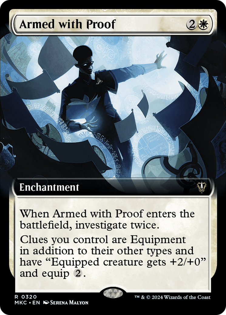 Armed with Proof (Extended Art) [Murders at Karlov Manor Commander] | Jomio and Rueliete's Cards and Comics