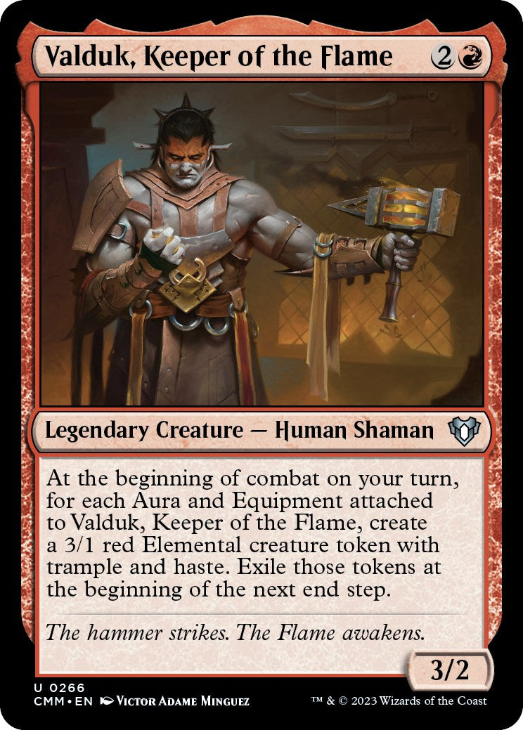 Valduk, Keeper of the Flame [Commander Masters] | Jomio and Rueliete's Cards and Comics