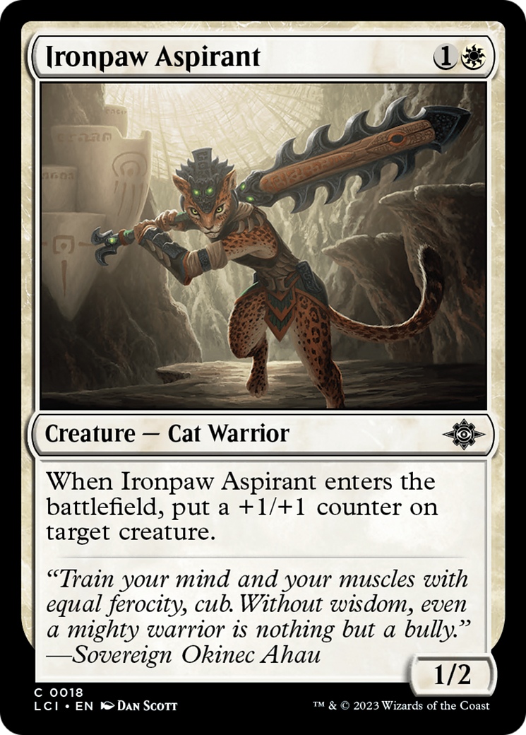 Ironpaw Aspirant [The Lost Caverns of Ixalan] | Jomio and Rueliete's Cards and Comics