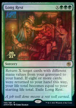 Long Rest [Dungeons & Dragons: Adventures in the Forgotten Realms Prerelease Promos] | Jomio and Rueliete's Cards and Comics
