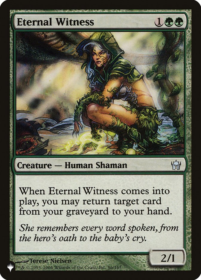 Eternal Witness [The List] | Jomio and Rueliete's Cards and Comics