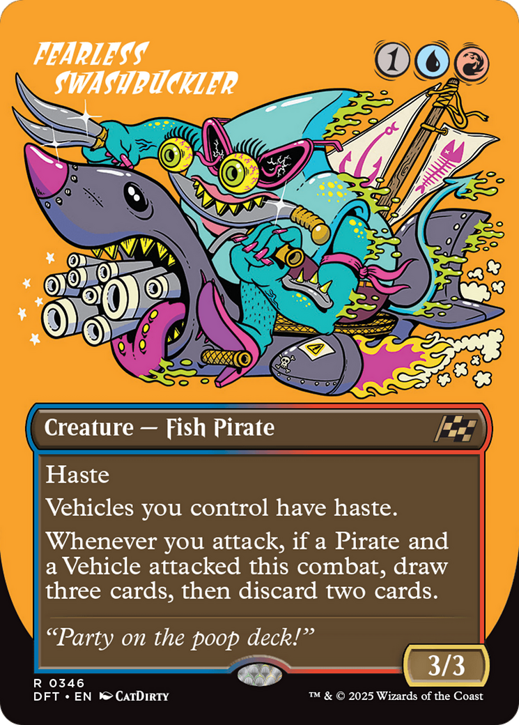 Fearless Swashbuckler (Borderless) [Aetherdrift] | Jomio and Rueliete's Cards and Comics