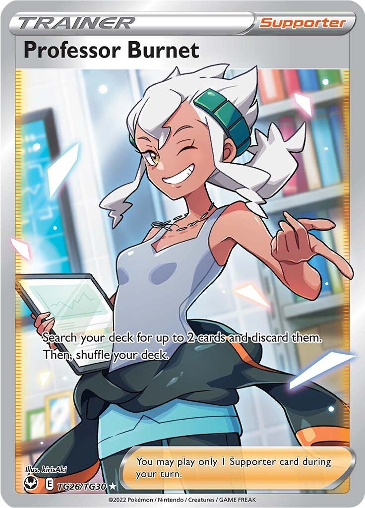 Professor Burnet (TG26/TG30) [Sword & Shield: Silver Tempest] | Jomio and Rueliete's Cards and Comics