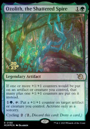 Ozolith, the Shattered Spire [March of the Machine Prerelease Promos] | Jomio and Rueliete's Cards and Comics