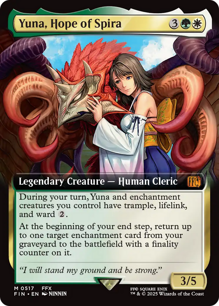 Yuna, Hope of Spira (Extended Art) [FINAL FANTASY] | Jomio and Rueliete's Cards and Comics