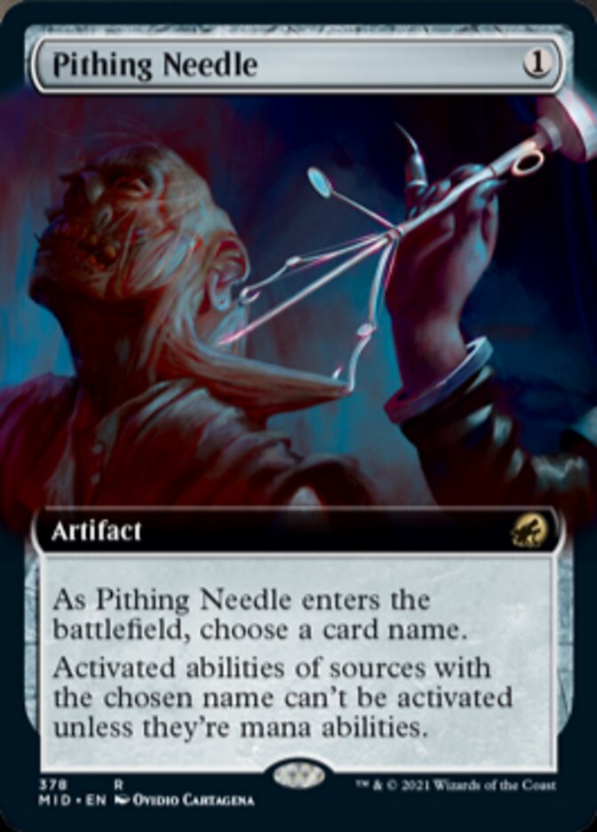 Pithing Needle (Extended Art) [Innistrad: Midnight Hunt] | Jomio and Rueliete's Cards and Comics