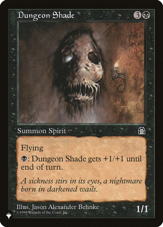 Dungeon Shade [The List] | Jomio and Rueliete's Cards and Comics