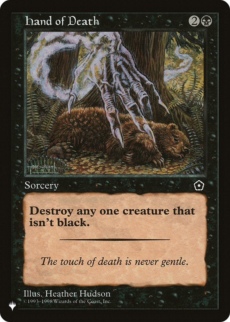Hand of Death [The List] | Jomio and Rueliete's Cards and Comics