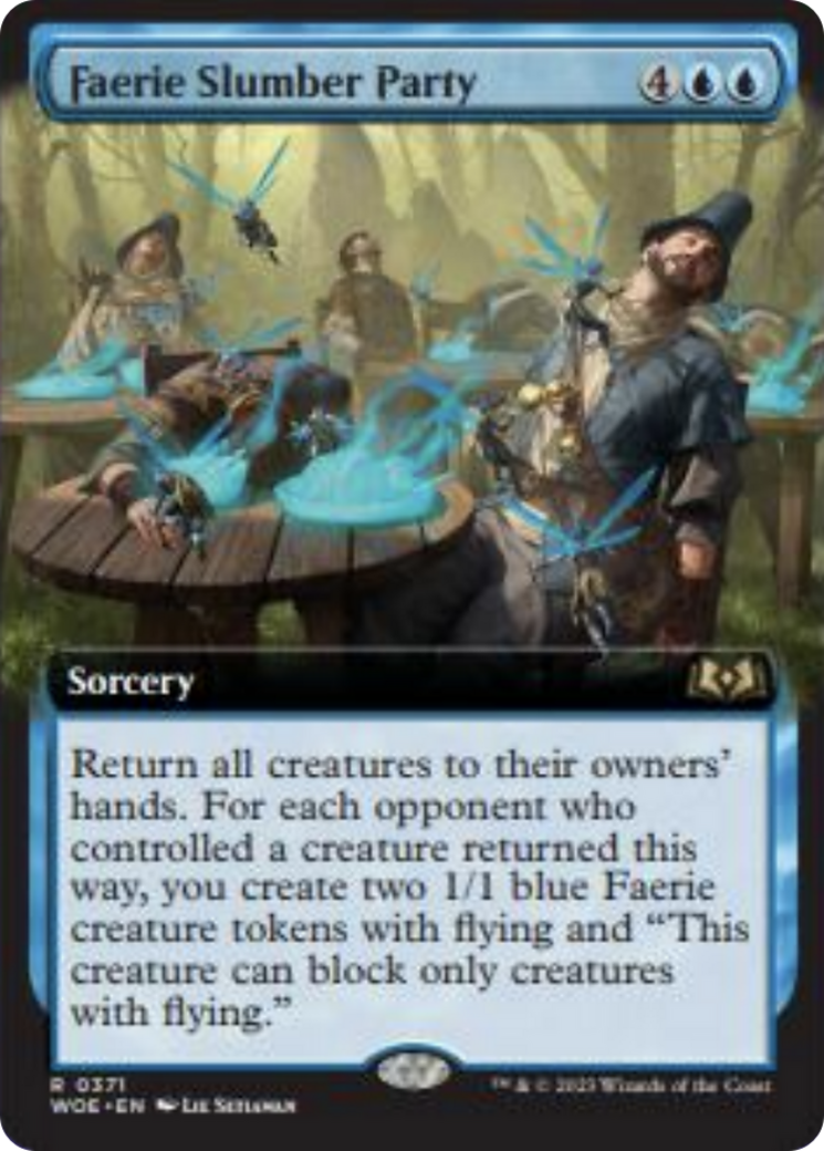 Faerie Slumber Party (Extended Art) [Wilds of Eldraine] | Jomio and Rueliete's Cards and Comics