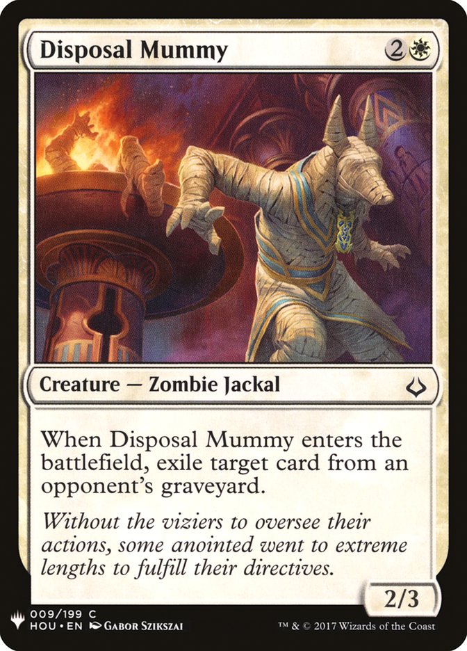 Disposal Mummy [Mystery Booster] | Jomio and Rueliete's Cards and Comics